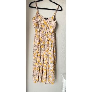 As U Wish Floral Tiered Midi Dress XL